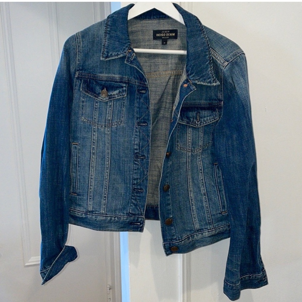 J. Crew Indigo denim jacket Sz M